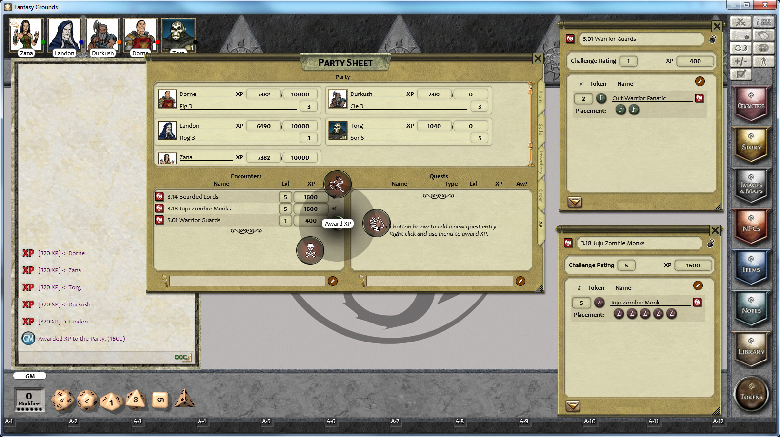 Fantasy Grounds - PFRPG The Reaping Stone screenshot