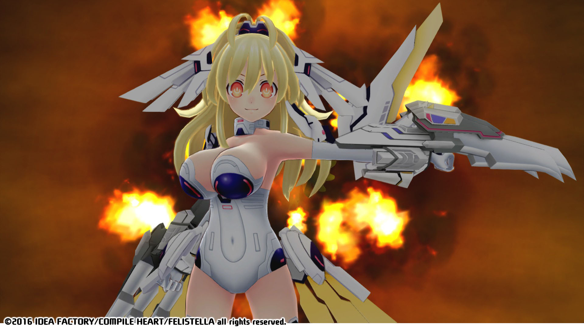 Hyperdimension Neptunia Re;Birth1 Peashy Battle Entry screenshot