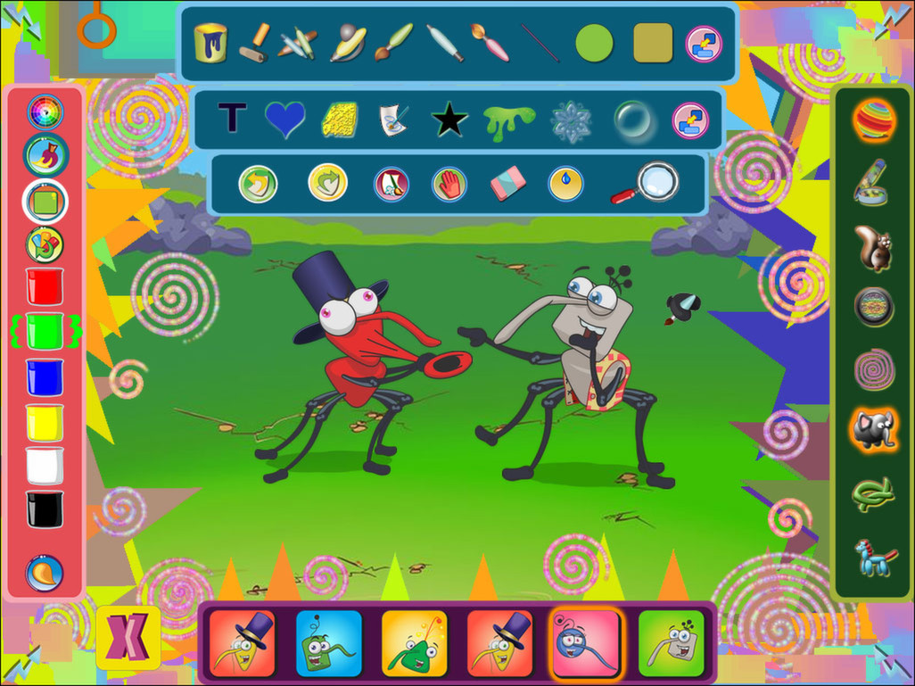 Bin Weevils Arty Arcade screenshot