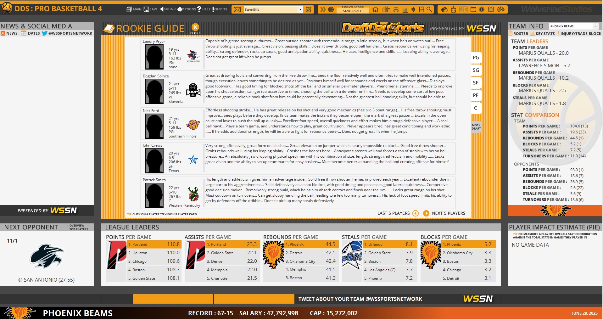 Draft Day Sports Pro Basketball 4 screenshot