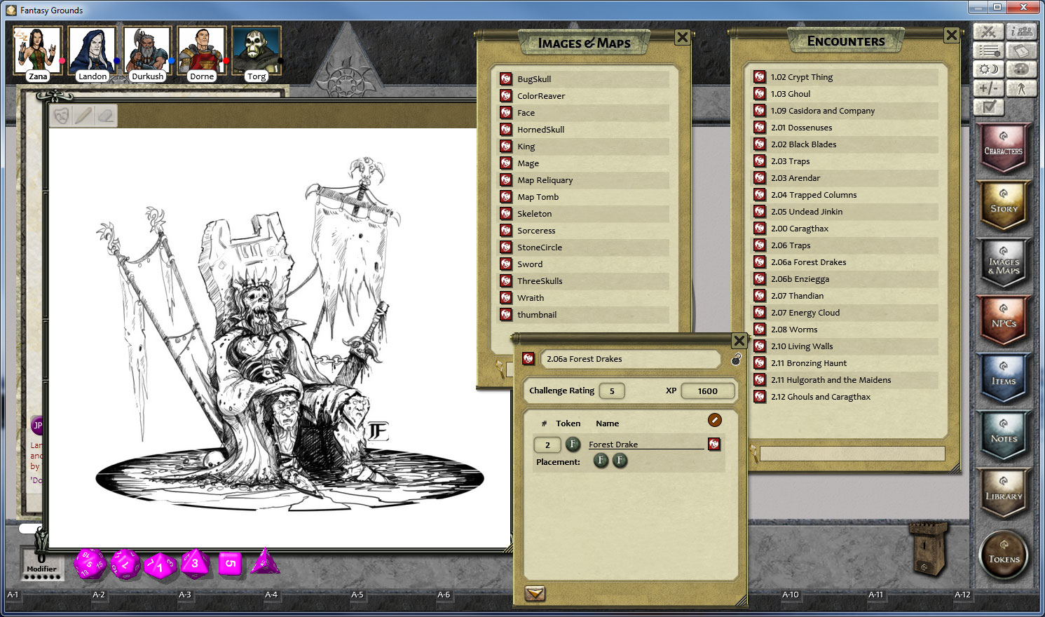 Fantasy Grounds - PFRPG The Tomb of Caragthax screenshot