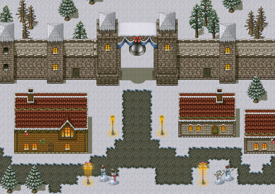 RPG Maker VX Ace - Winter Wonderland Tiles screenshot
