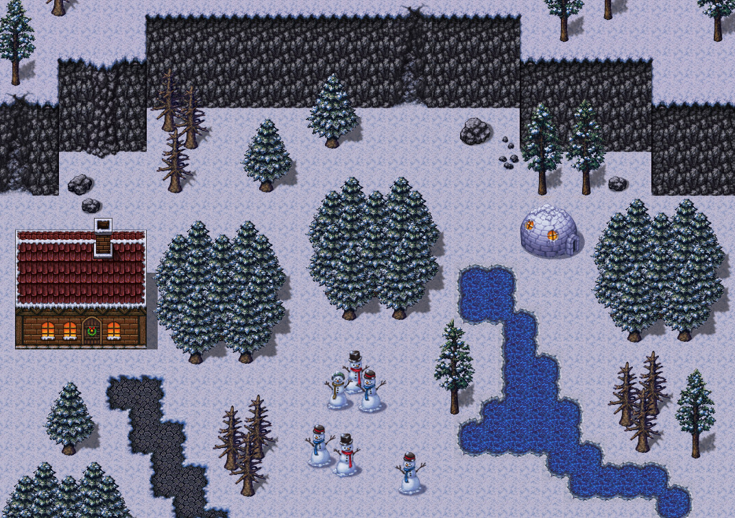 RPG Maker VX Ace - Winter Wonderland Tiles screenshot