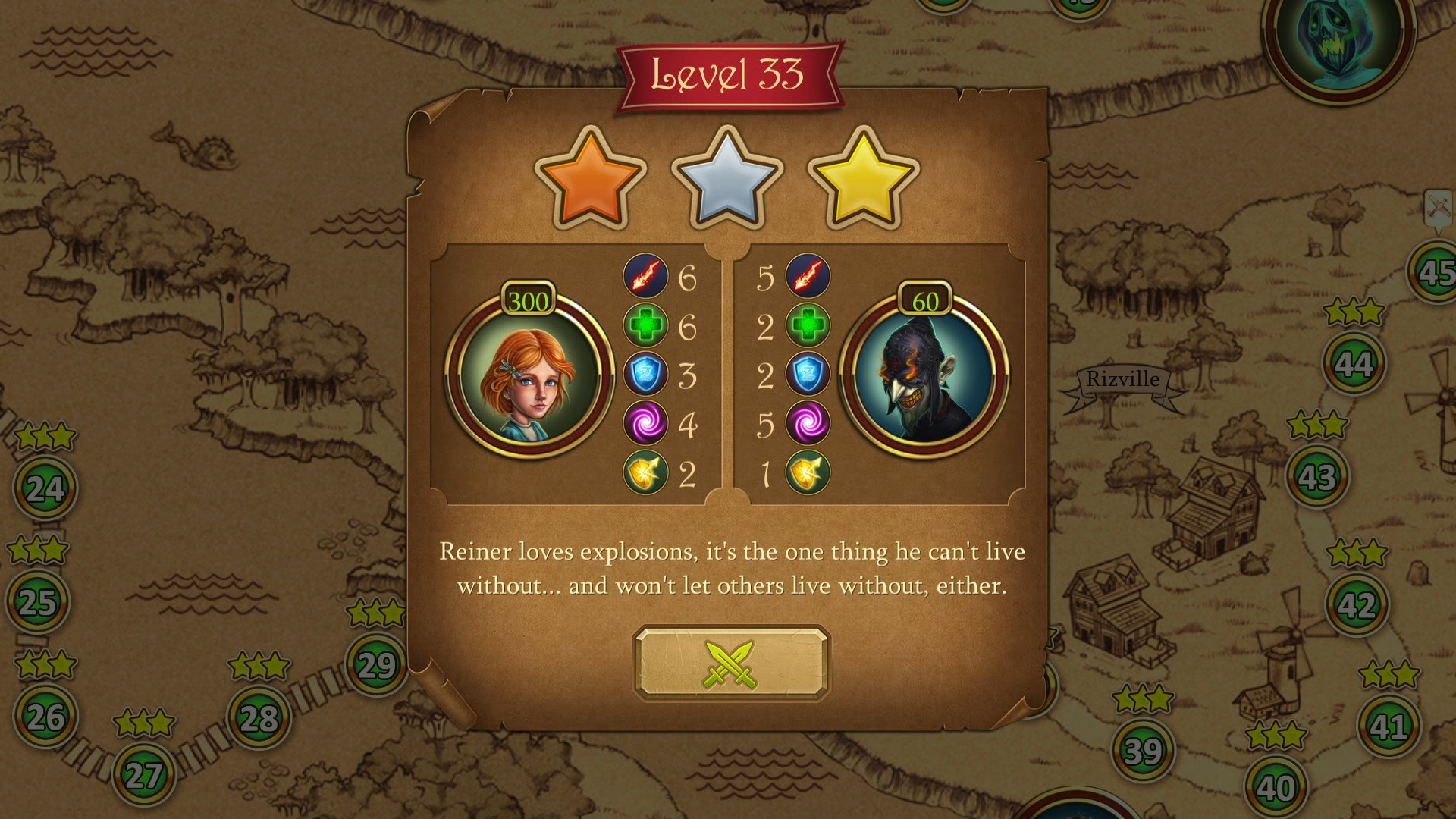 Marble Duel: Sphere-Matching Tactical Fantasy screenshot