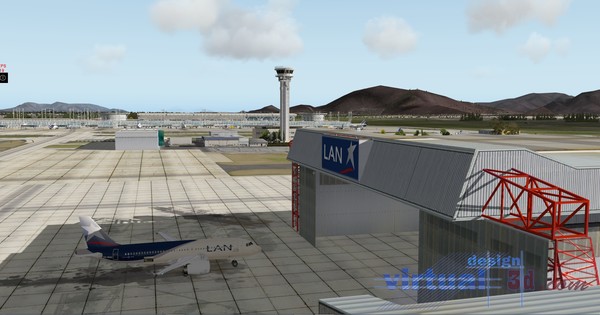 скриншот X-Plane 10 AddOn - Aerosoft - SCEL Santiago International Airport 5