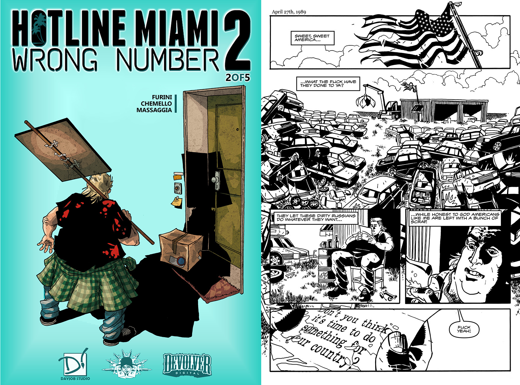 Hotline Miami 2: Wrong Number Digital Comic screenshot