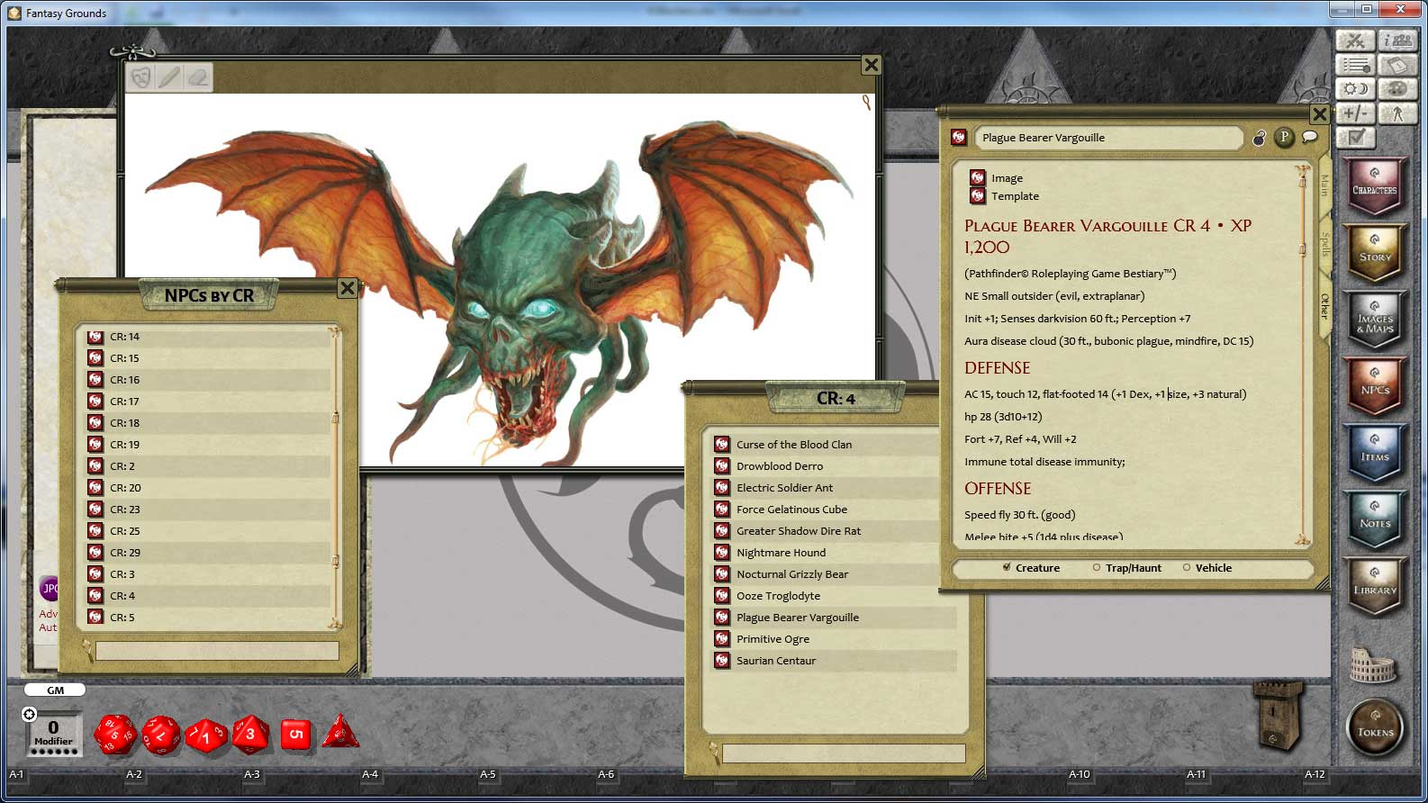 Fantasy Grounds - 3.5E/PFRPG Advanced Bestiary screenshot