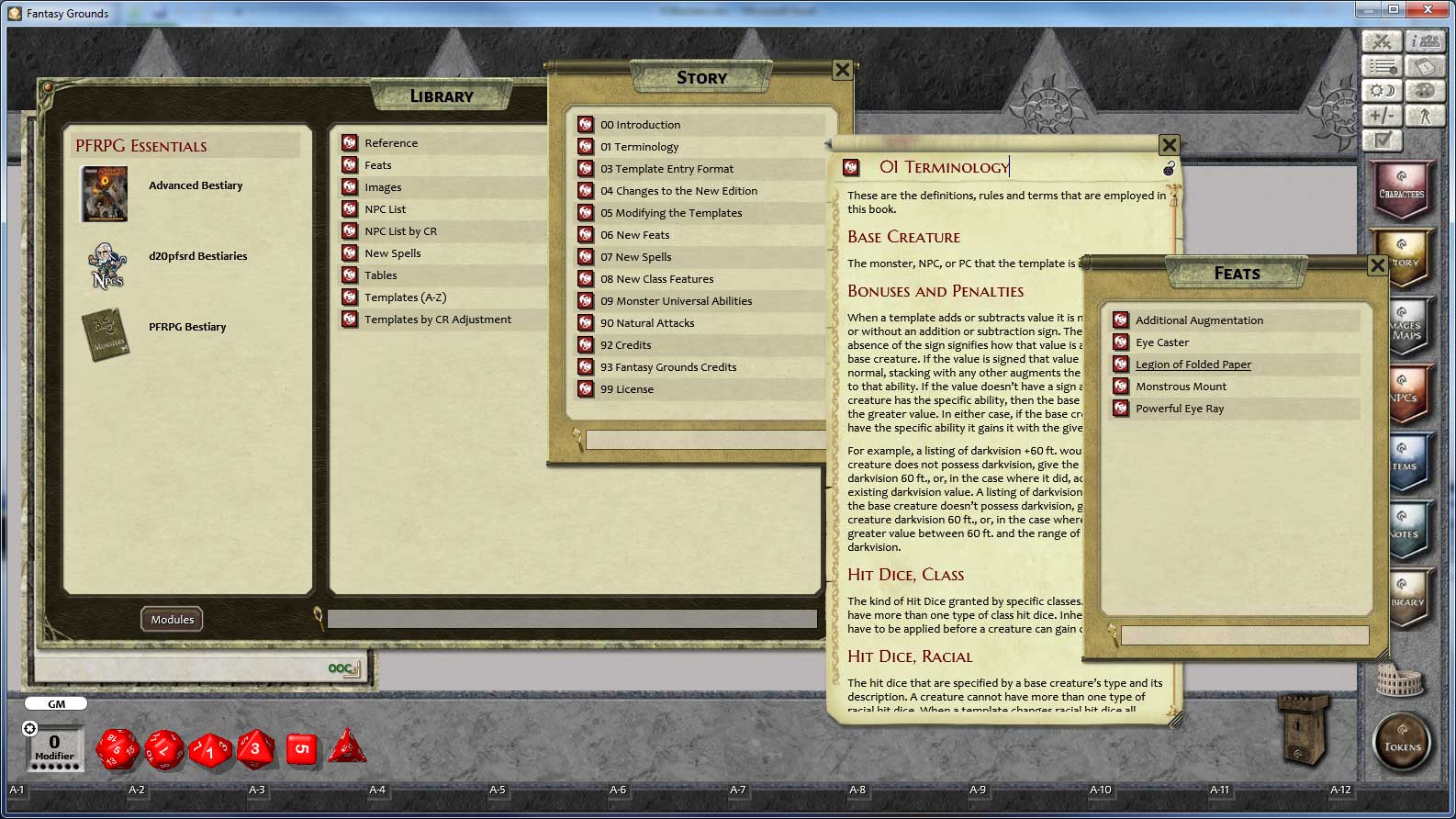 Fantasy Grounds - 3.5E/PFRPG Advanced Bestiary screenshot