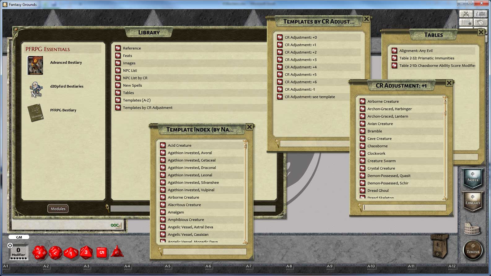 Fantasy Grounds - 3.5E/PFRPG Advanced Bestiary screenshot