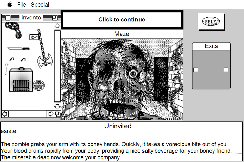 The Uninvited: MacVenture Series screenshot