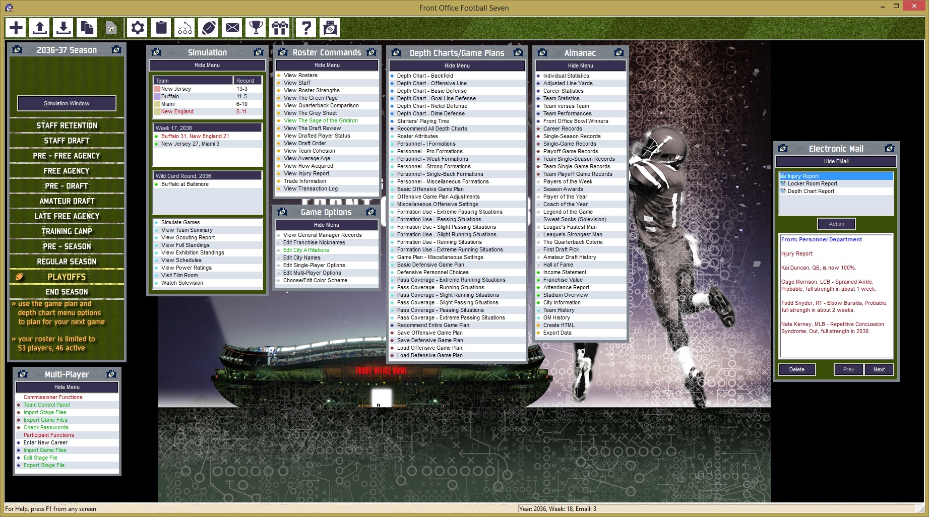 Front Office Football Seven screenshot