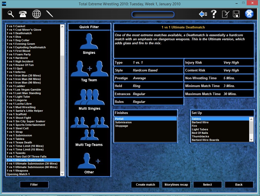 Total Extreme Wrestling 2010 screenshot