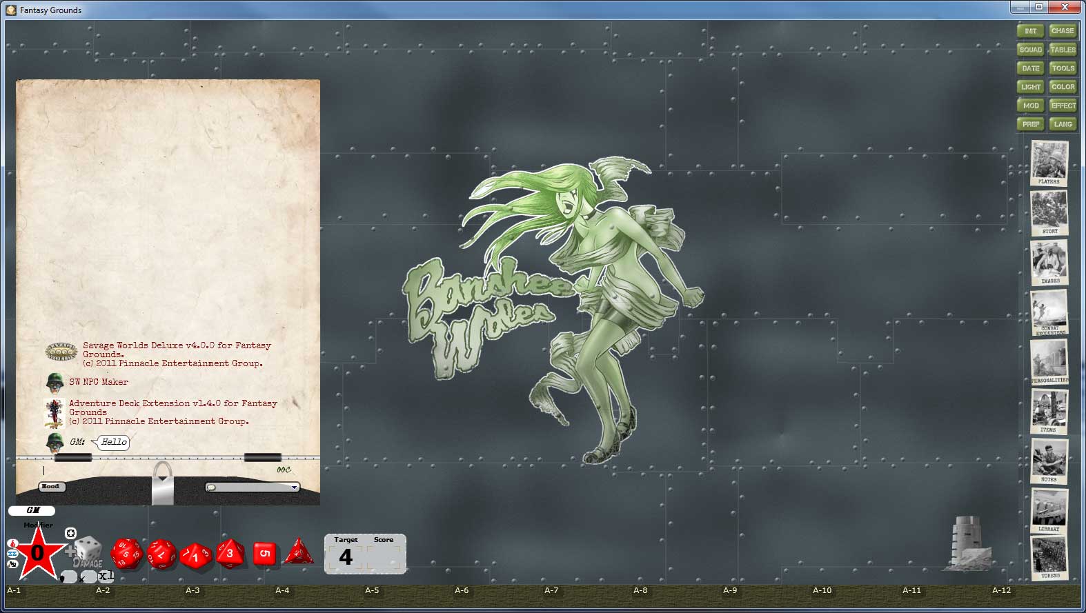 Fantasy Grounds - Savage Worlds Setting: Weird Wars II screenshot