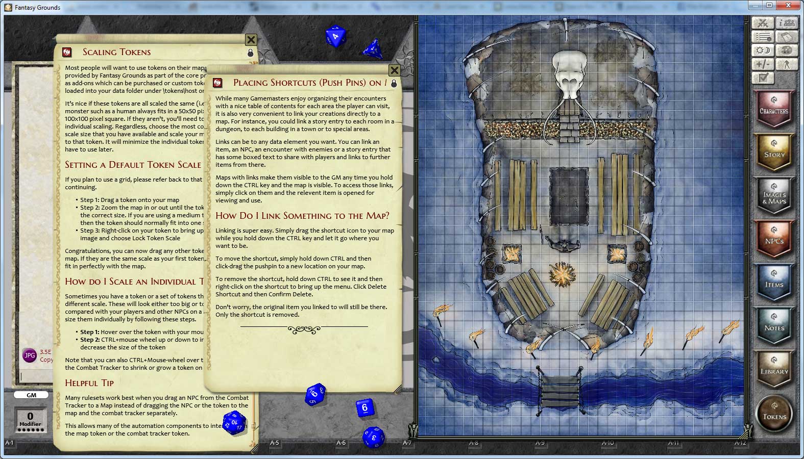 Fantasy Grounds - Rite Publishing Fantastic Maps - Lairs Pack screenshot