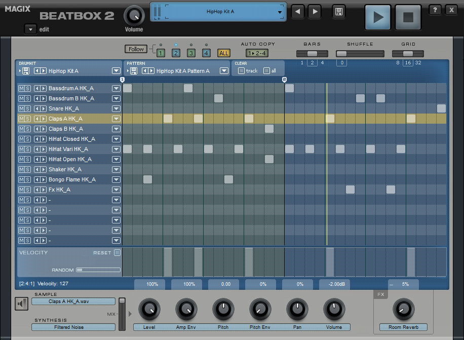 MAGIX Music Maker Hip Hop Edition 6 screenshot