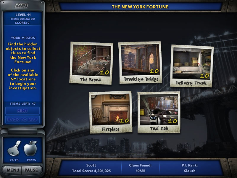 play mystery pi new york fortune online free