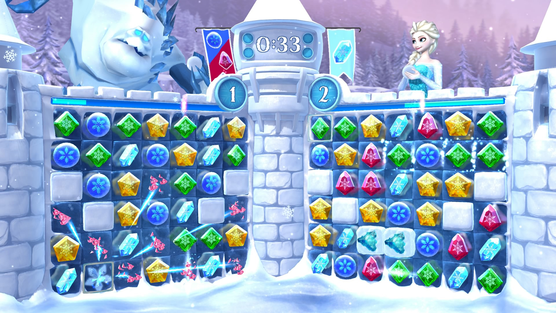 frozen snowball game