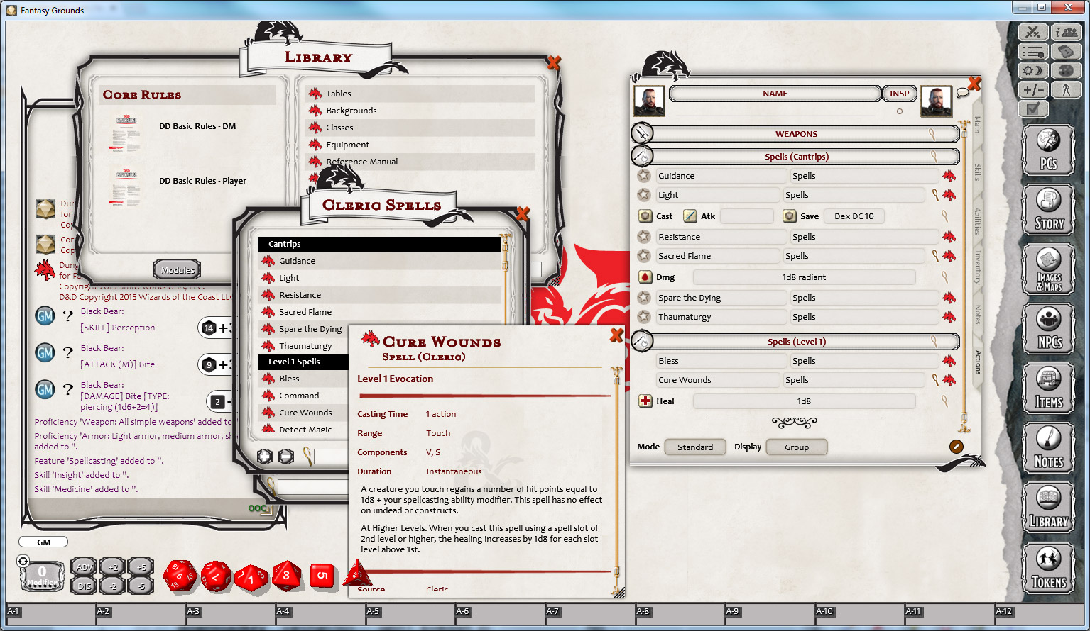 Fantasy Grounds - D&D Basic Rules and Theme screenshot