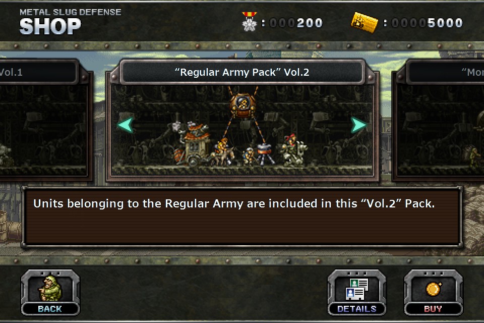 METAL SLUG DEFENSE - “Regular Army Pack” Vol.2 screenshot