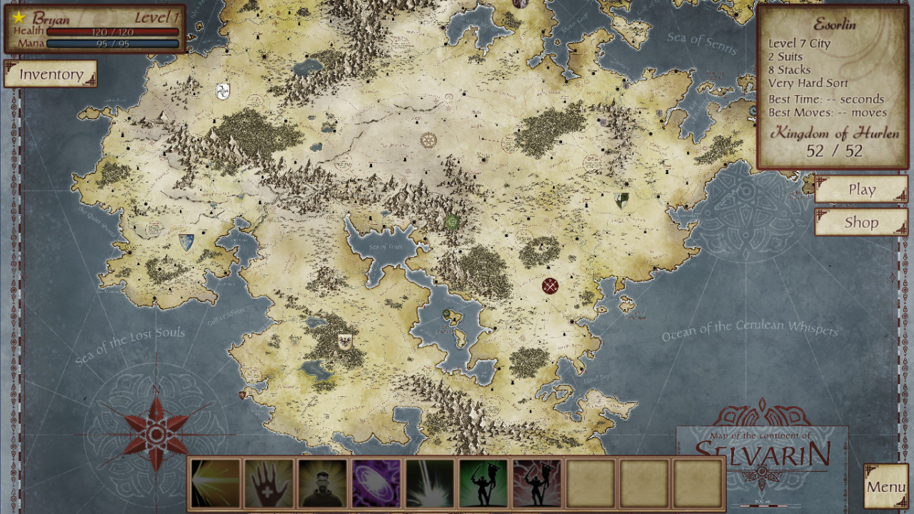FreeCell Quest screenshot