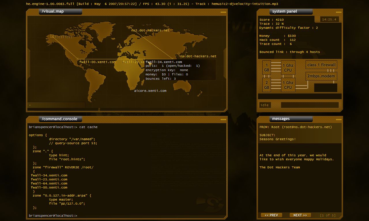 Hacker Evolution Source Code screenshot