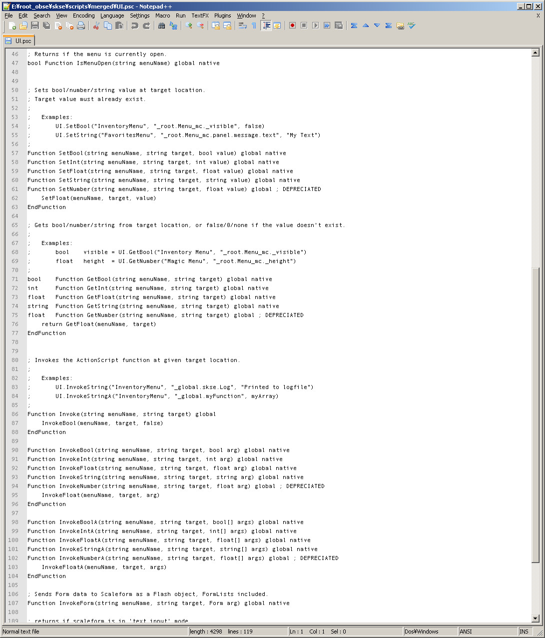 Skyrim Script Extender (SKSE) screenshot