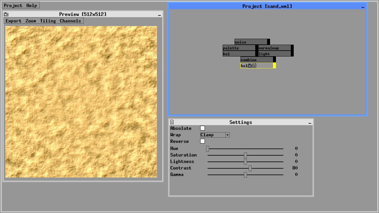 Zeuxis : procedural texture generator screenshot