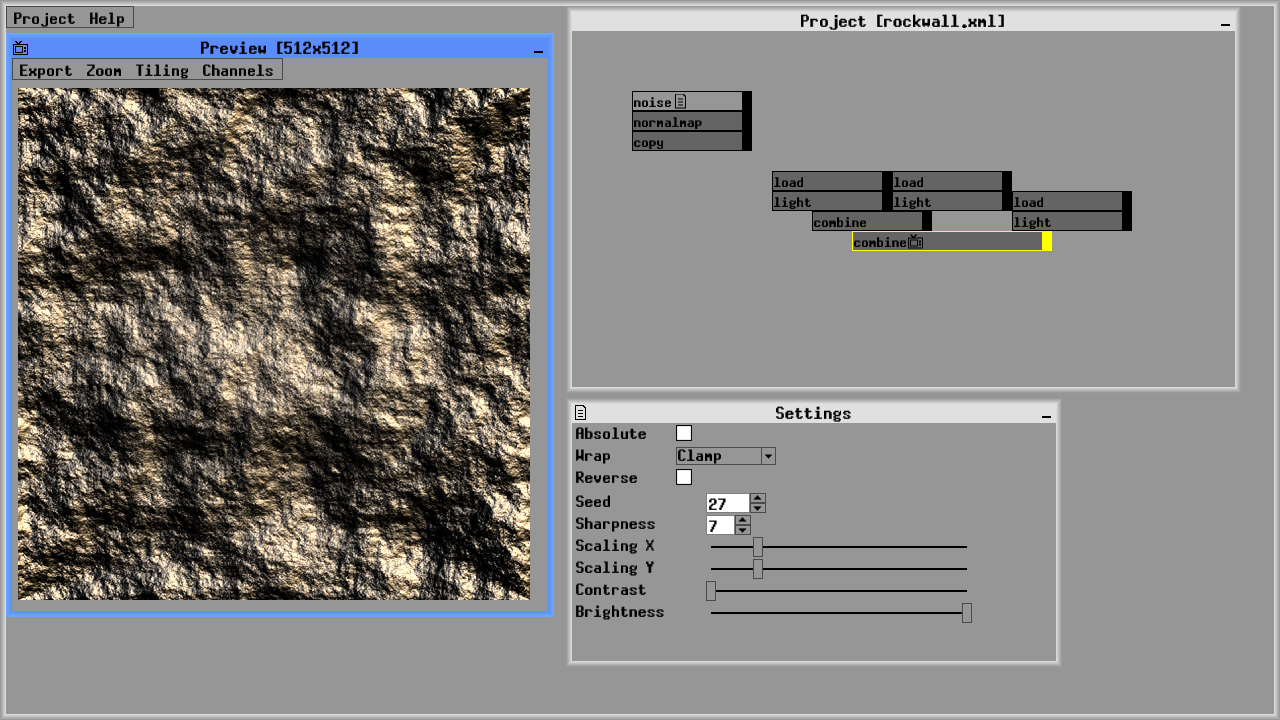 Zeuxis : procedural texture generator screenshot