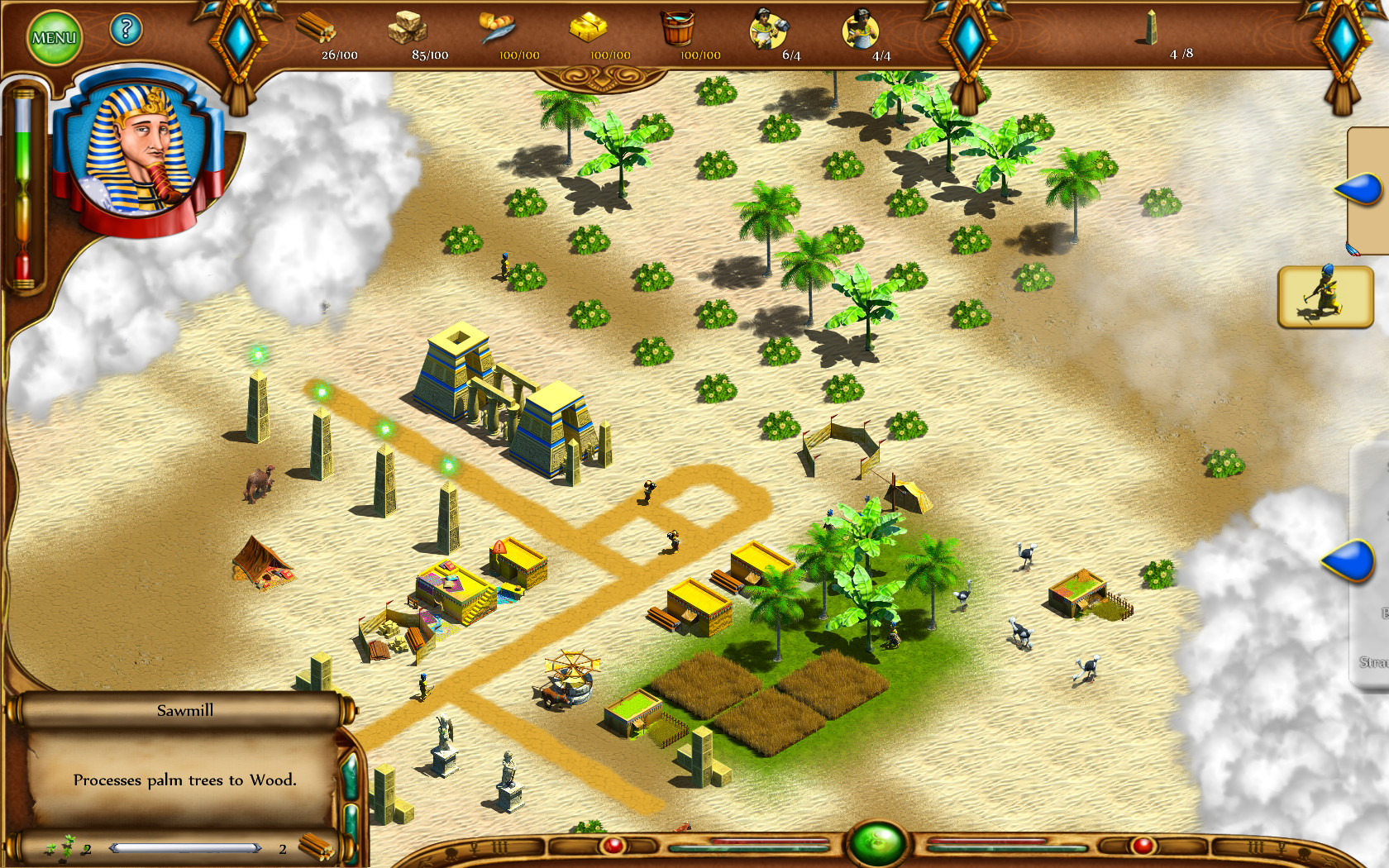 Egyptian Settlement Gold screenshot