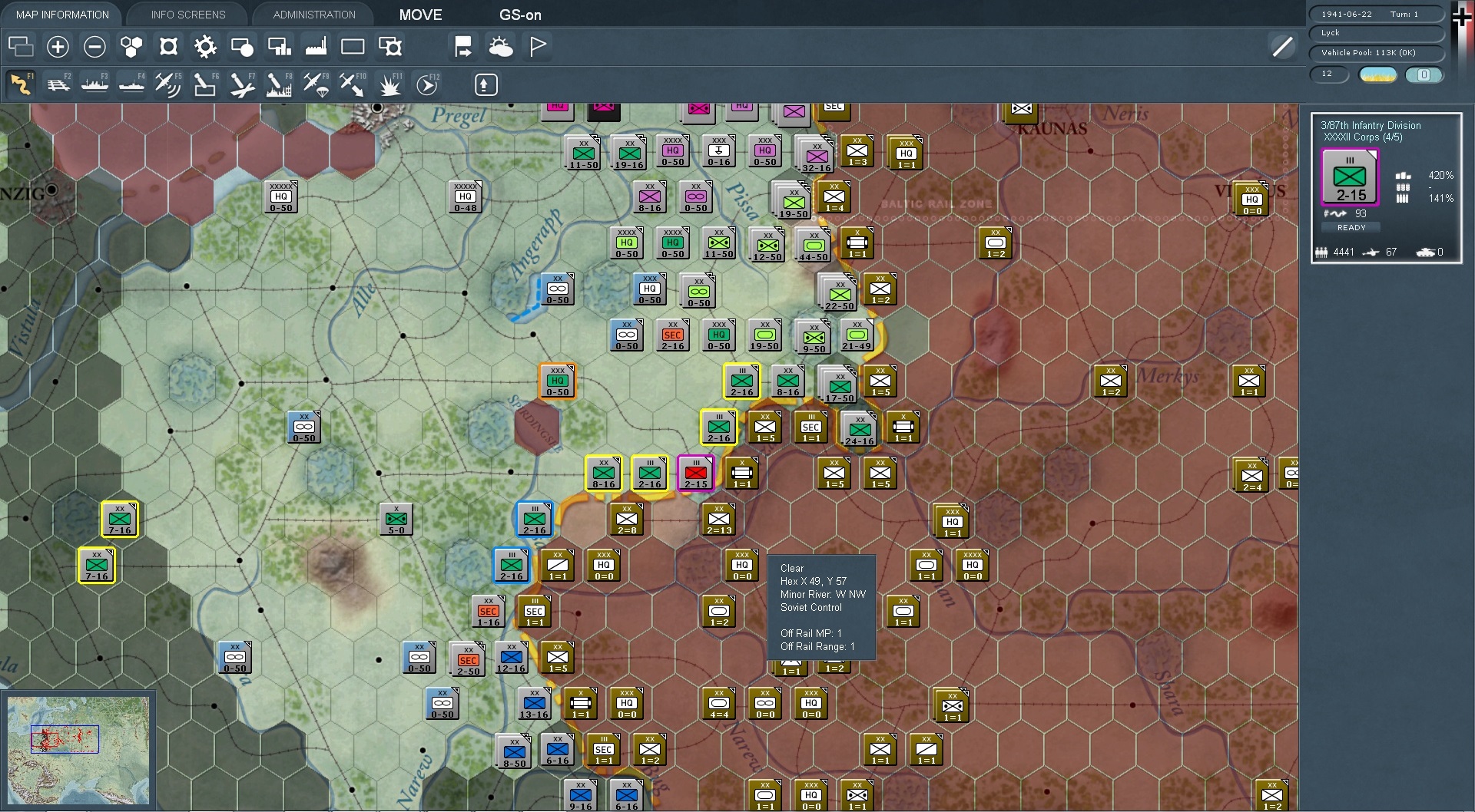 Gary Grigsby's War in the East screenshot
