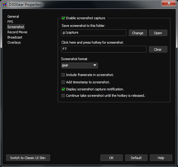 D3DGear - Game Recording and Streaming Software screenshot