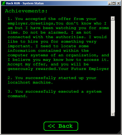 Hack RUN screenshot