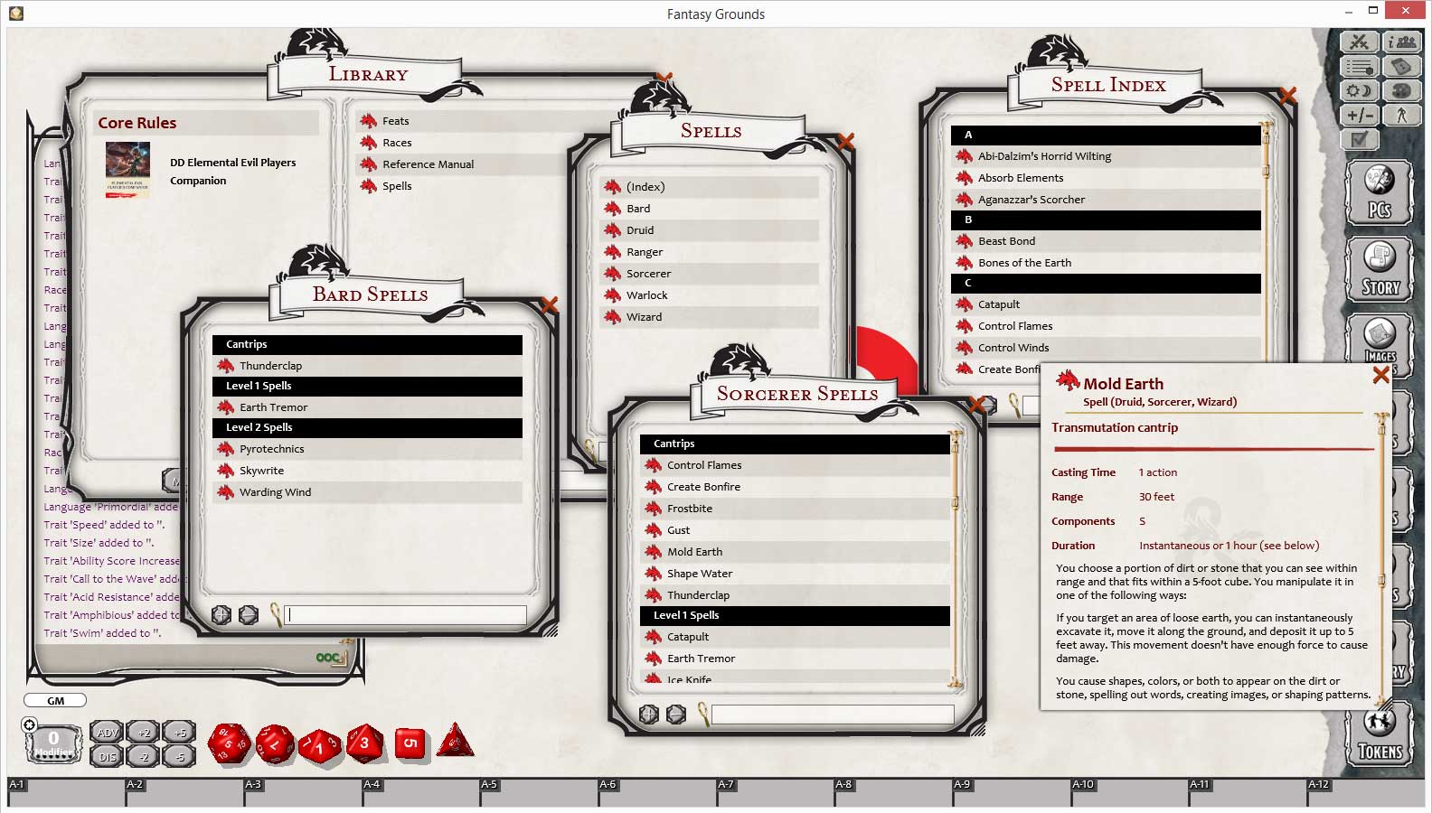 Fantasy Grounds - D&D Elemental Evil Player's Companion screenshot