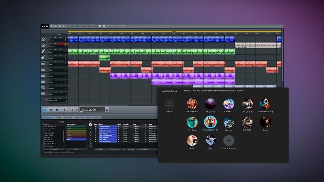 MAGIX Music Maker 2016 Live Steam Edition screenshot