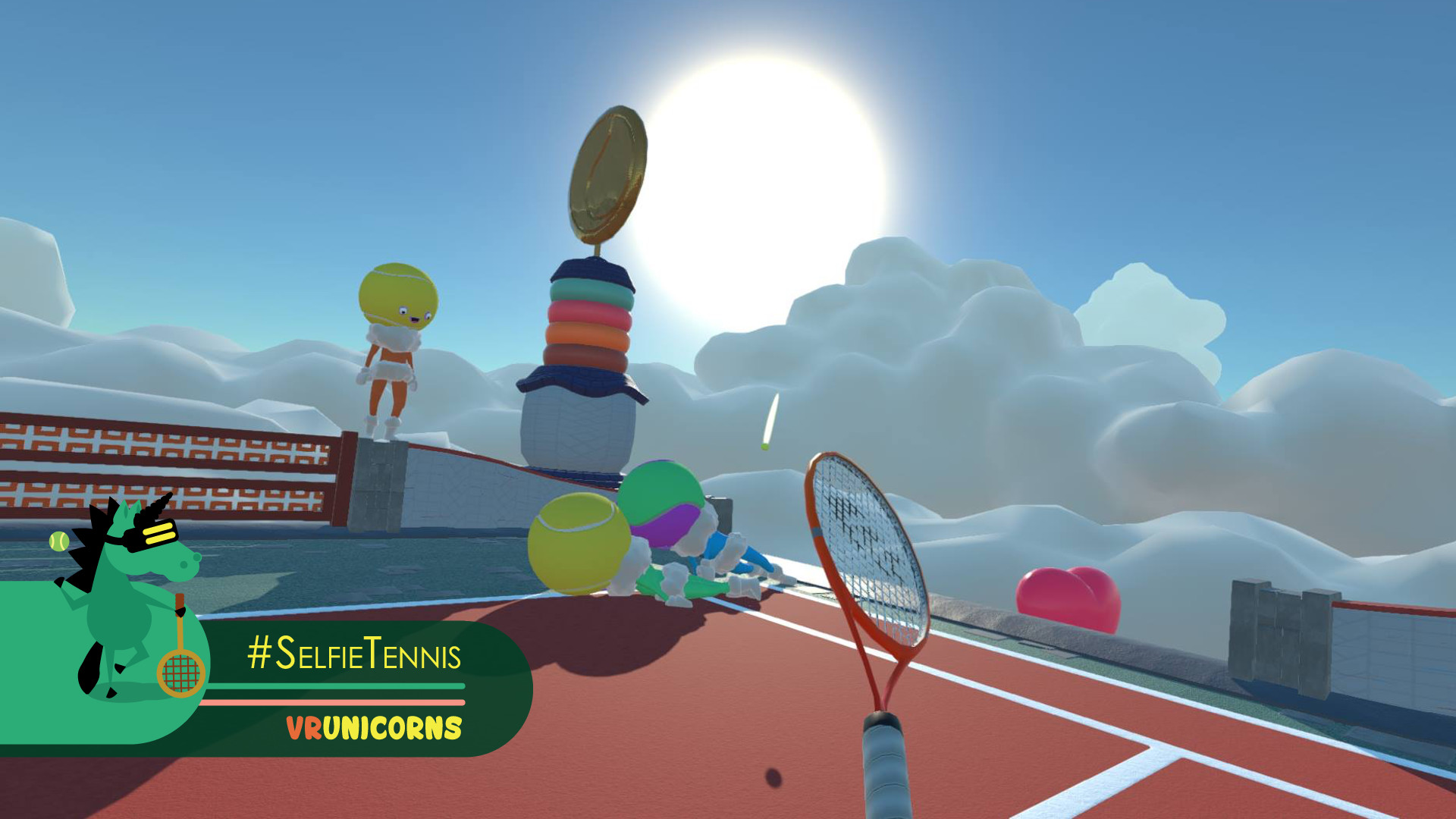 If you wanted to see what tennis would be like in the clouds with a lot of pastel colors, this is the game for you!
