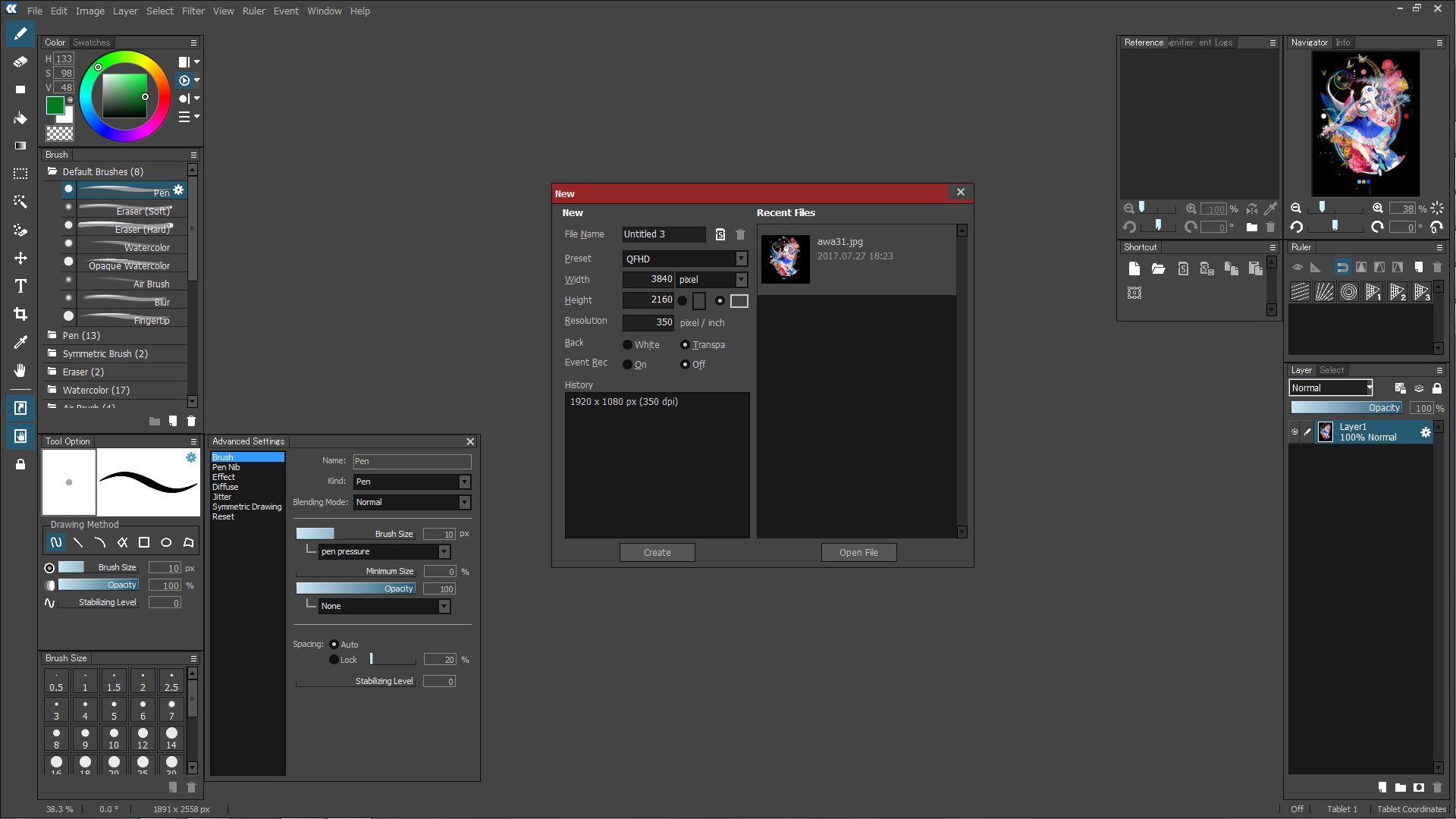 openCanvas 7 screenshot