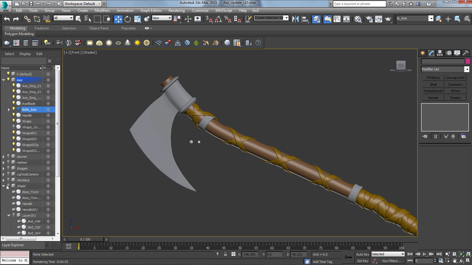 Introduction to 3D Prop Modeling and Design - Viking Armor and Weapons screenshot