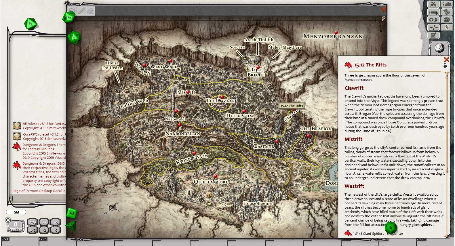 Fantasy Grounds - D&D Rage of Demons: Out of the Abyss screenshot
