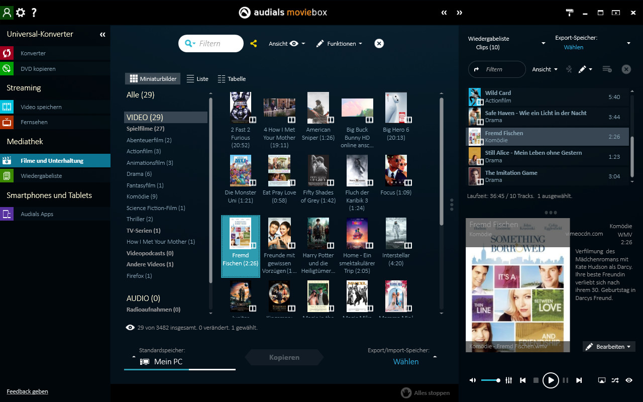 Audials Moviebox 2016 screenshot