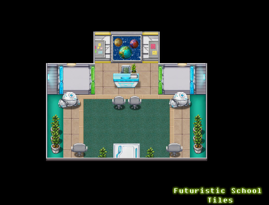 RPG Maker VX Ace - Futuristic School Tiles screenshot