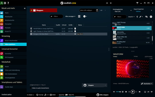 скриншот Audials Moviebox 2016 - Upgrade to Audials One Suite 2
