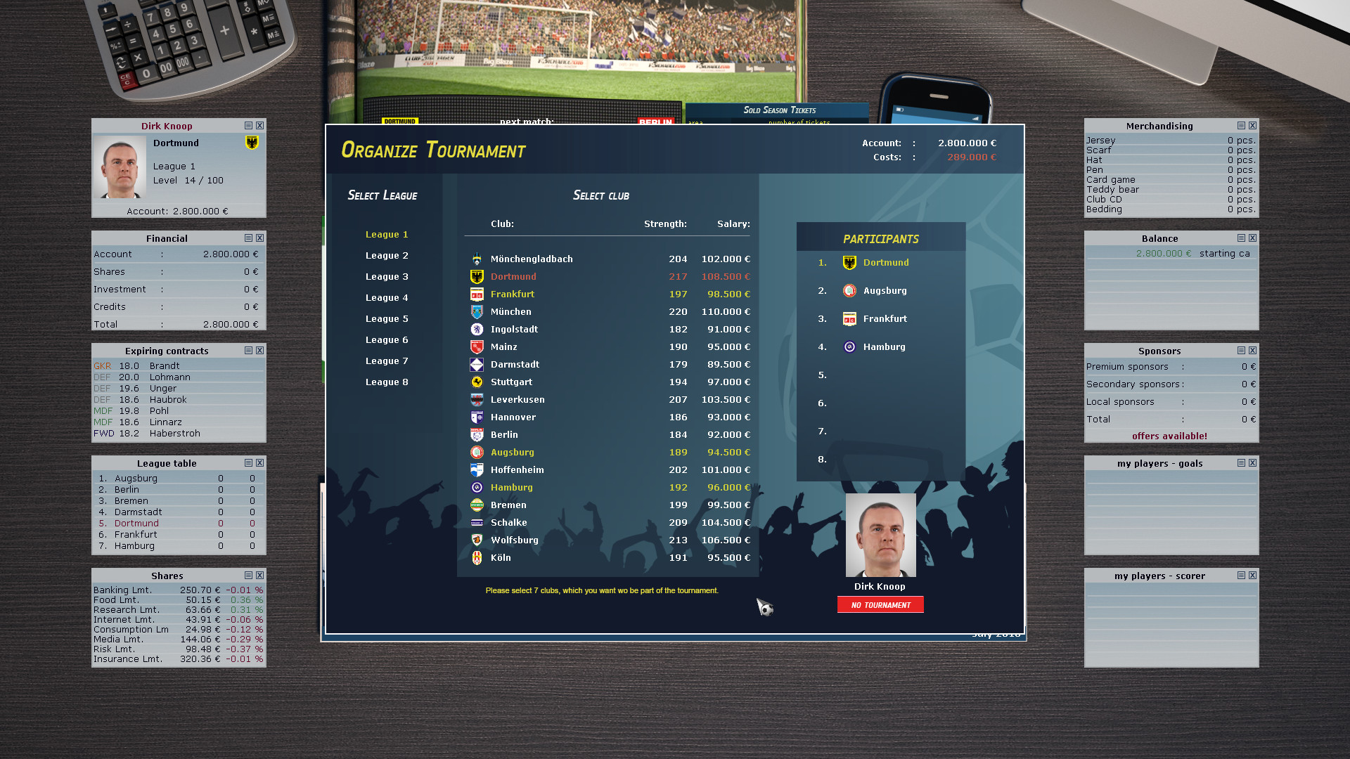 Club Manager 2016 screenshot