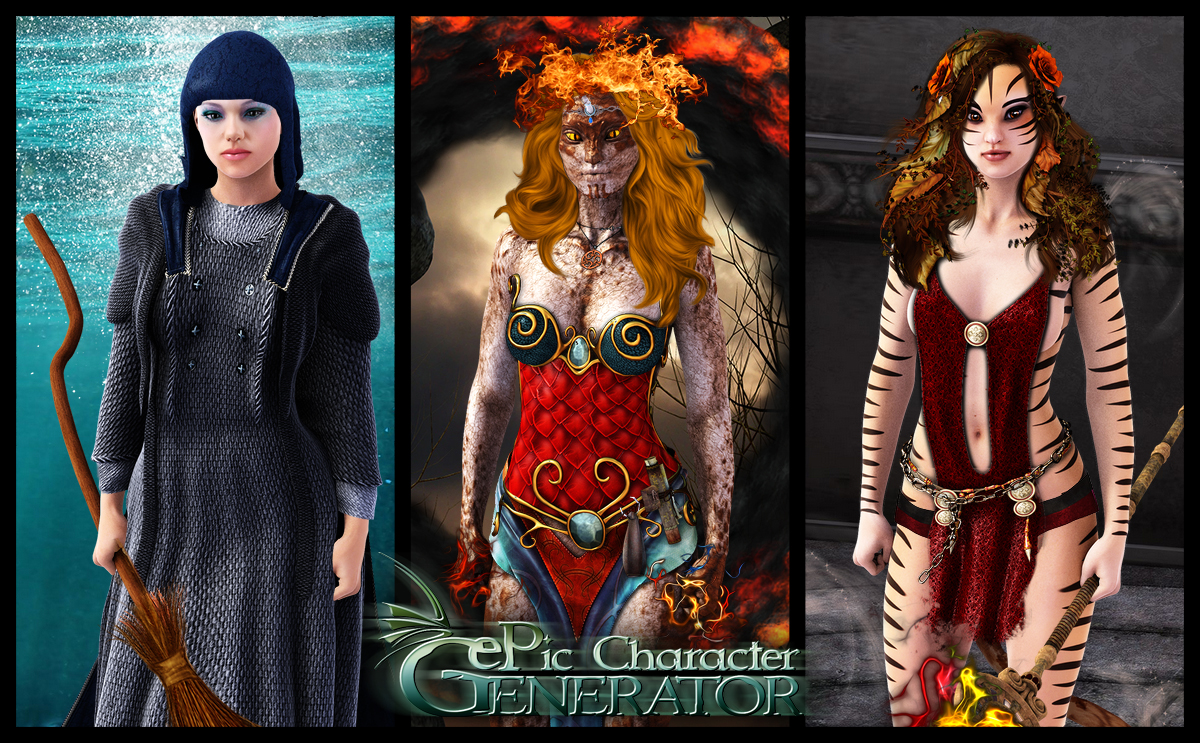 ePic Character Generator - Season #2: Female Sorcerer screenshot