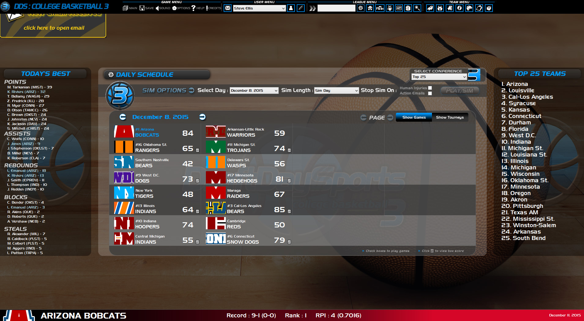 Draft Day Sports College Basketball 3 screenshot