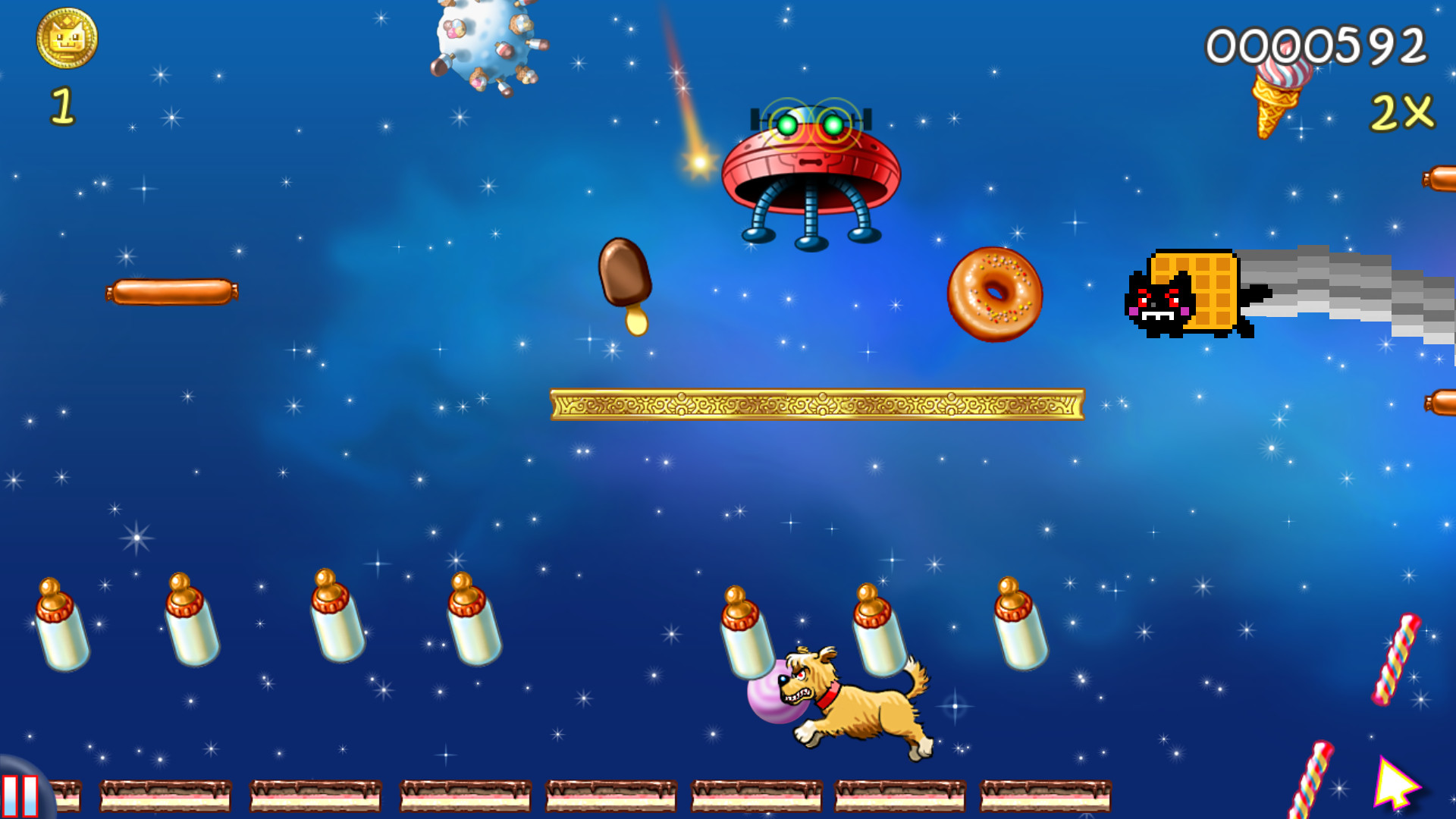 nyan cat lost in space hacked