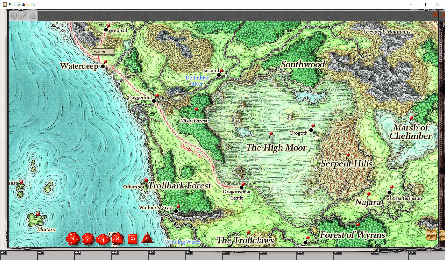 Fantasy Grounds - D&D Sword Coast Adventurer's Guide screenshot