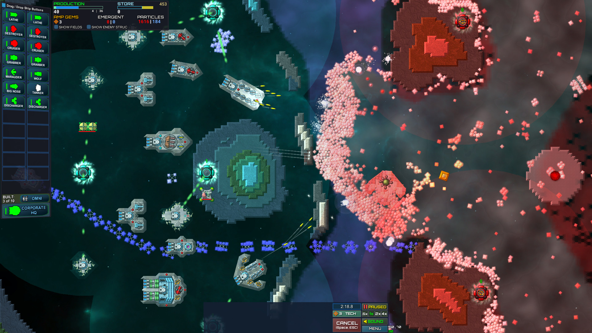 Particle Fleet: Emergence screenshot