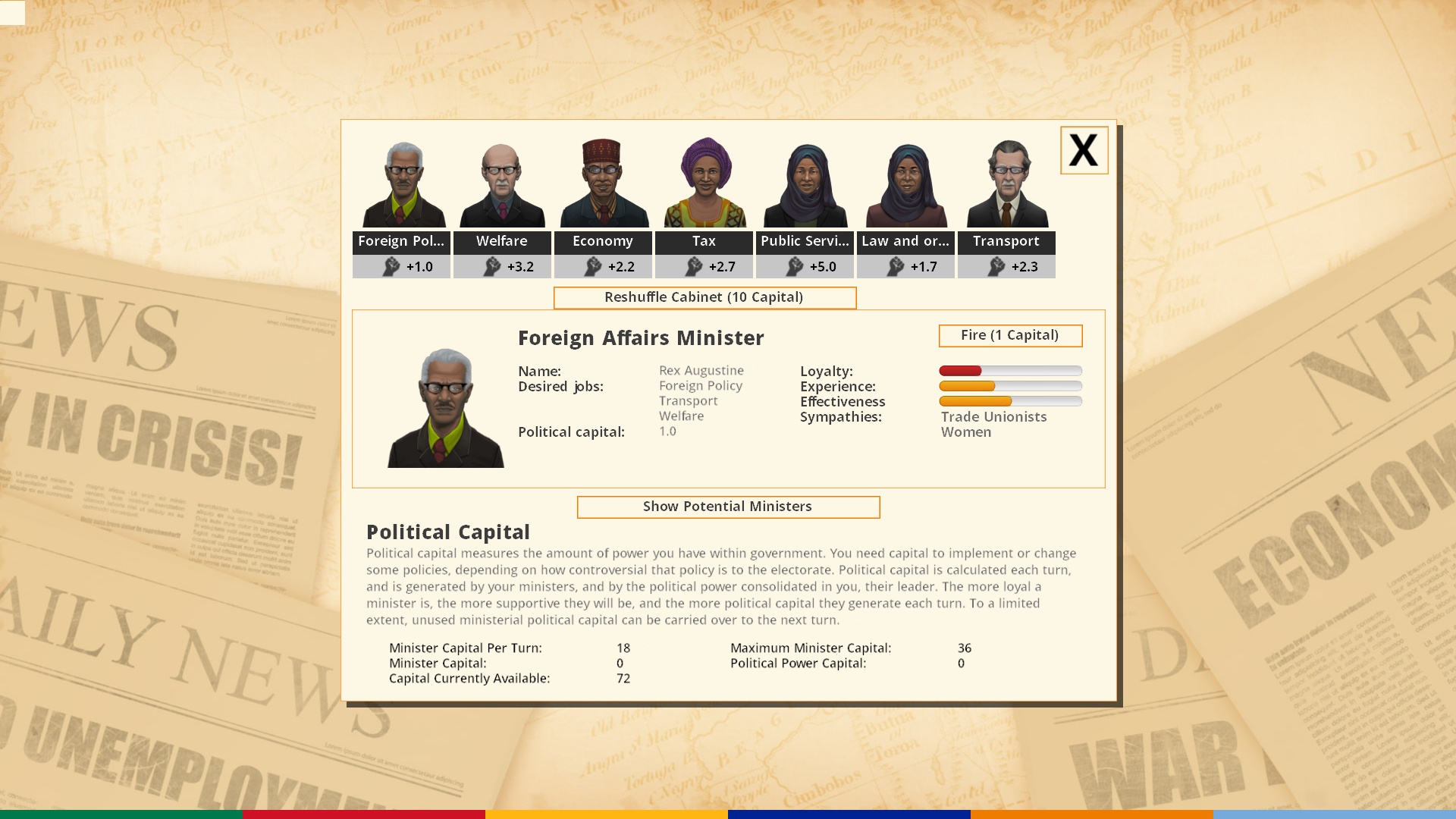 Democracy 3 Africa screenshot
