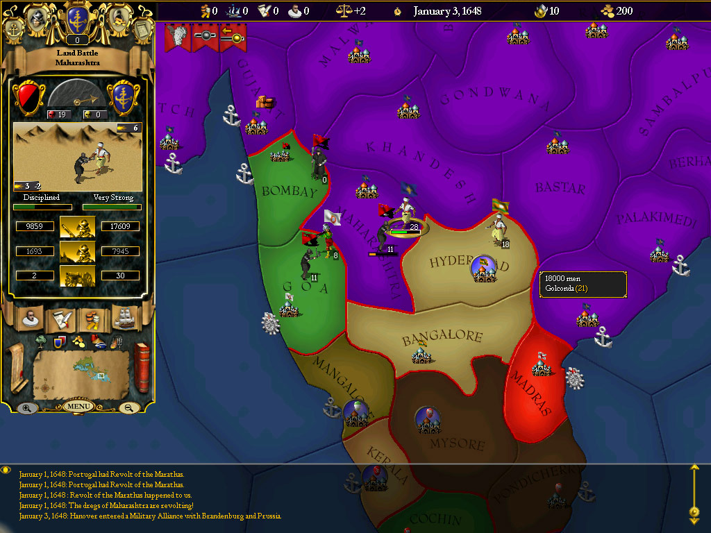 For The Glory: A Europa Universalis Game screenshot