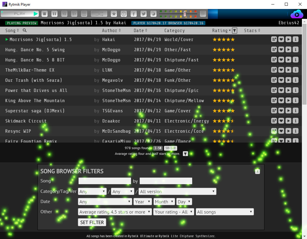 Rytmik Player screenshot